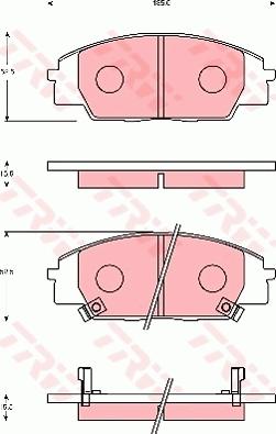 TRW GDB7248 - Brake Pad Set, disc brake autospares.lv