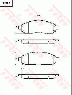 TRW GDB7718 - Brake Pad Set, disc brake autospares.lv