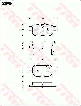 TRW GDB7729DT - Brake Pad Set, disc brake autospares.lv