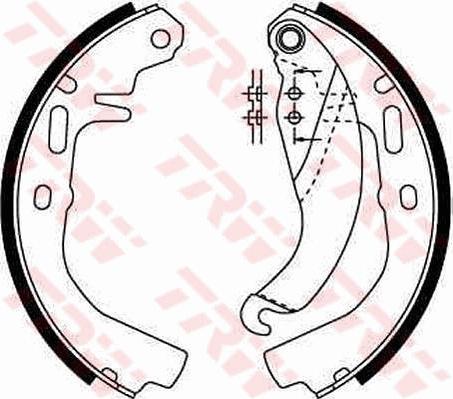 TRW GS6186 - Brake Shoe Set autospares.lv