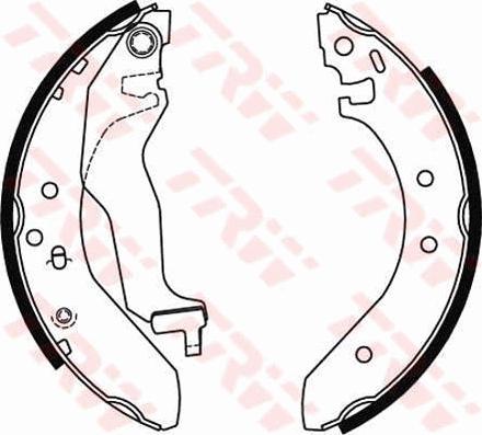 TRW GS6246 - Brake Shoe Set autospares.lv