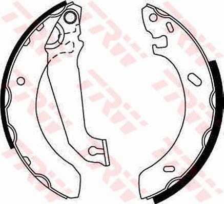 TRW GS6254 - Brake Shoe Set autospares.lv