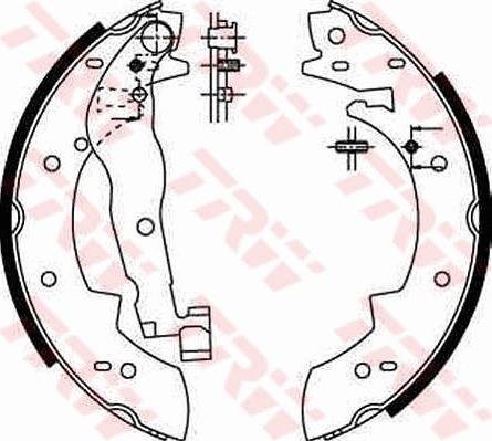 TRW GS6251 - Brake Shoe Set autospares.lv