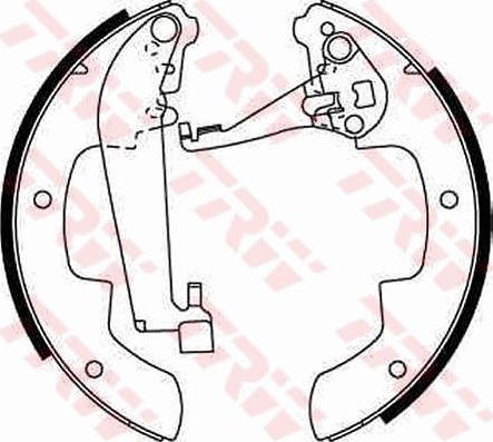 TRW GS6216 - Brake Shoe Set autospares.lv