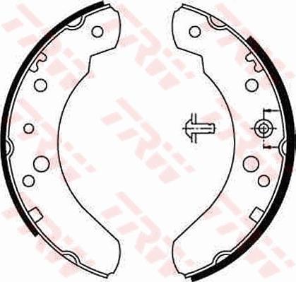 TRW GS6224 - Brake Shoe Set autospares.lv