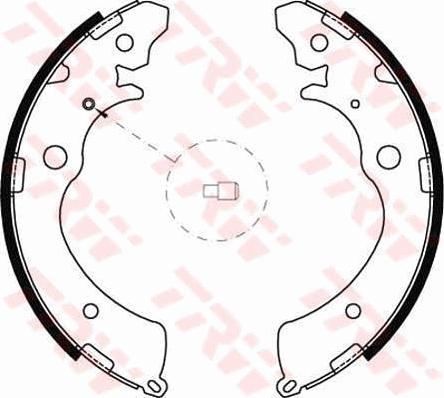 TRW GS8493 - Brake Shoe Set autospares.lv