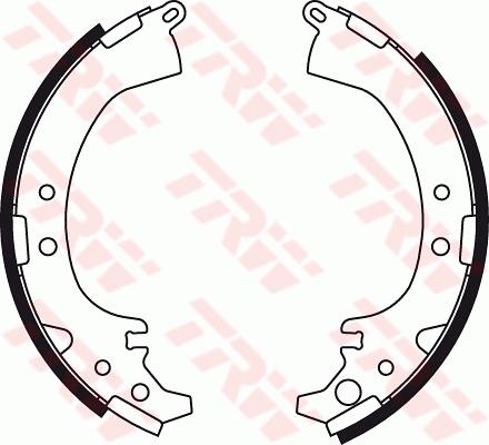 TRW GS8449 - Brake Shoe Set autospares.lv