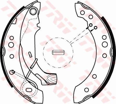 TRW GS8467 - Brake Shoe Set autospares.lv