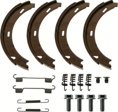 TRW GS8481 - Brake Shoe Set, parking brake autospares.lv