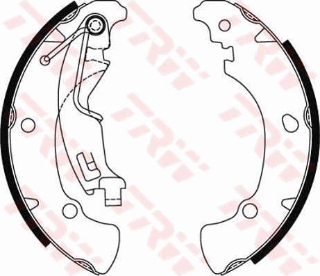 TRW GS8488 - Brake Shoe Set autospares.lv