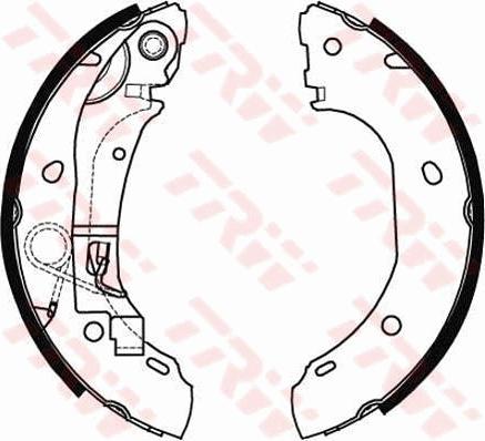 TRW GS8472 - Brake Shoe Set autospares.lv