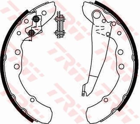 TRW GS8544 - Brake Shoe Set autospares.lv