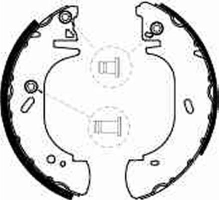 TRW GS8540 - Brake Shoe Set autospares.lv