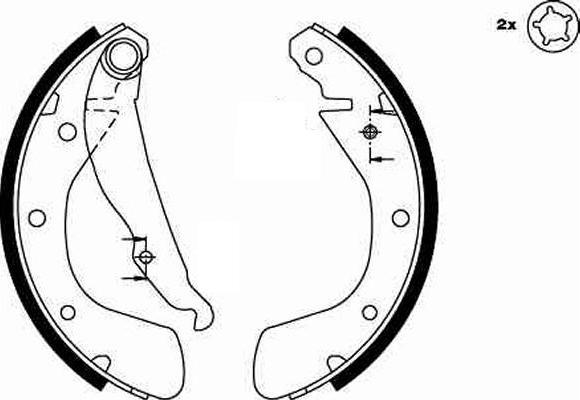 TRW GS8542 - Brake Shoe Set autospares.lv