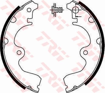 TRW GS8554 - Brake Shoe Set autospares.lv