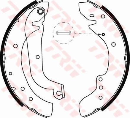 TRW GS8565 - Brake Shoe Set autospares.lv