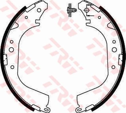 TRW GS8502 - Brake Shoe Set autospares.lv