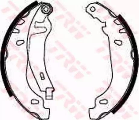 Alpha Brakes HST-PE-010 - Brake Shoe Set autospares.lv