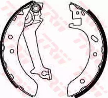 Alpha Brakes HST-FR-025 - Brake Shoe Set autospares.lv