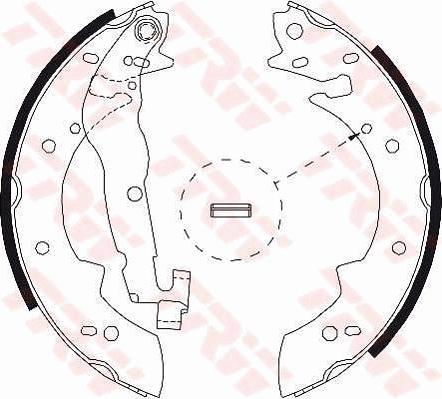 TRW GS8525 - Brake Shoe Set autospares.lv