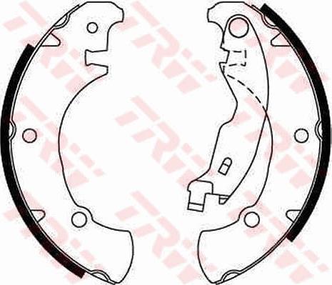 TRW GS8654 - Brake Shoe Set autospares.lv