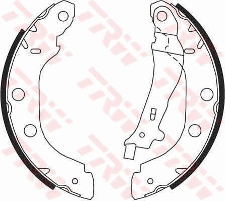 TRW GS8655 - Brake Shoe Set autospares.lv