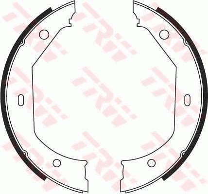 TRW GS8656 - Brake Shoe Set, parking brake autospares.lv