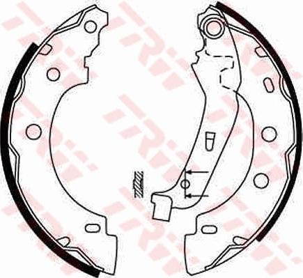 TRW GS8650 - Brake Shoe Set autospares.lv