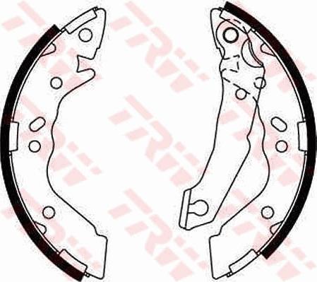 TRW GS8658 - Brake Shoe Set autospares.lv