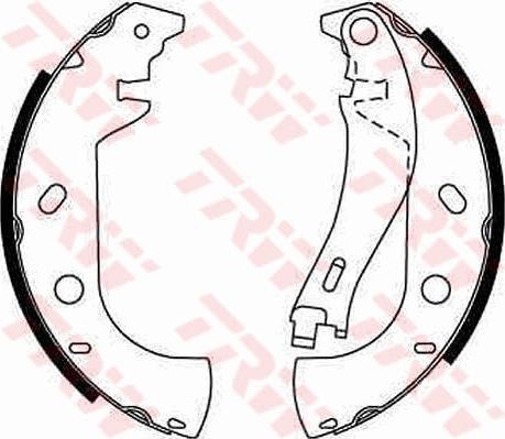 TRW GS8653 - Brake Shoe Set autospares.lv