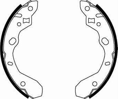 TRW GS8661 - Brake Shoe Set autospares.lv