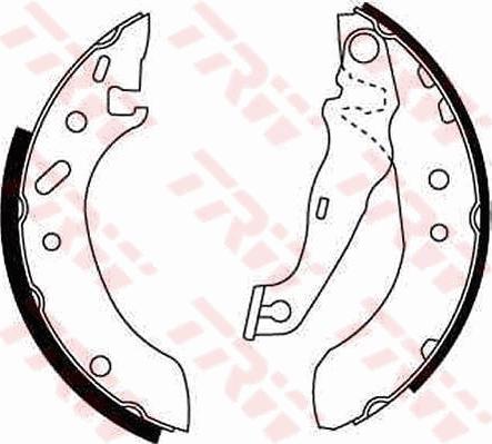 TRW GS8611 - Brake Shoe Set autospares.lv