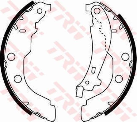 TRW GS8617 - Brake Shoe Set autospares.lv