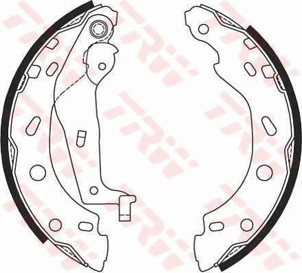 TRW GS8685 - Brake Shoe Set autospares.lv