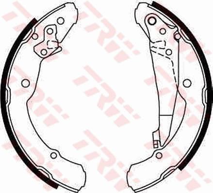 TRW GS8639 - Brake Shoe Set autospares.lv