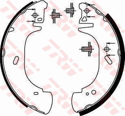 TRW GS8630 - Brake Shoe Set autospares.lv