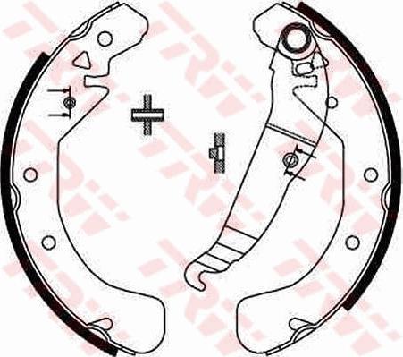 TRW GS8637 - Brake Shoe Set autospares.lv