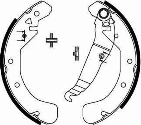 TRW GS8637 - Brake Shoe Set autospares.lv