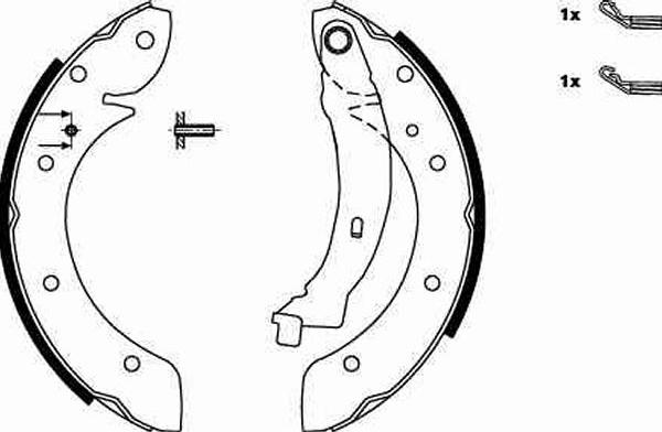 TRW GS8620 - Brake Shoe Set autospares.lv