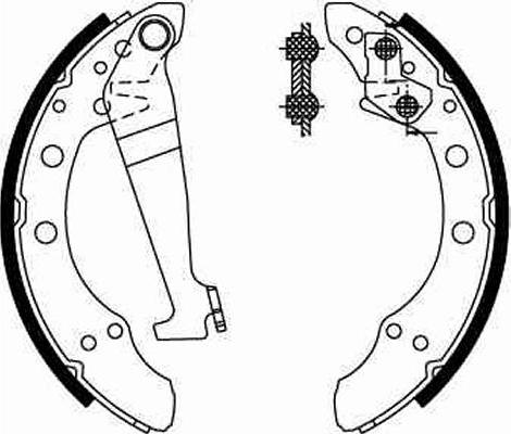 TRW GS8092 - Brake Shoe Set autospares.lv