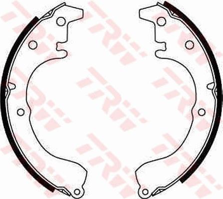 TRW GS8046 - Brake Shoe Set autospares.lv