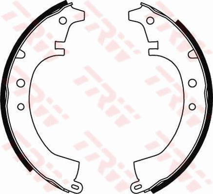 TRW GS8047 - Brake Shoe Set autospares.lv