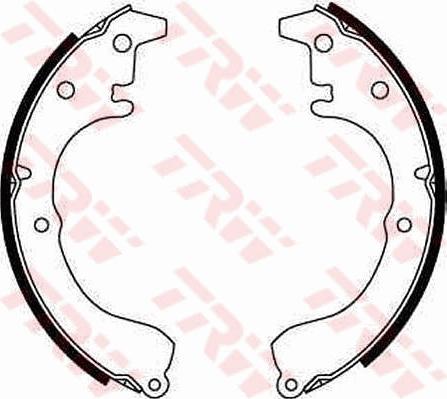 TRW GS8089 - Brake Shoe Set autospares.lv