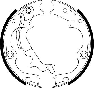 TRW GS8817 - Brake Shoe Set, parking brake autospares.lv