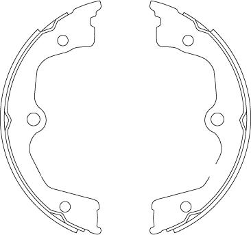 TRW GS8821 - Brake Shoe Set, parking brake autospares.lv