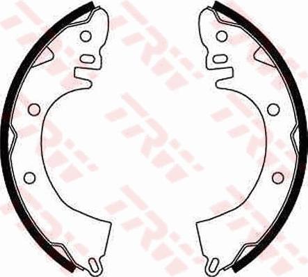 TRW GS8249 - Brake Shoe Set autospares.lv