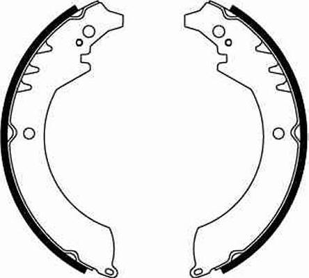 TRW GS8251 - Brake Shoe Set autospares.lv