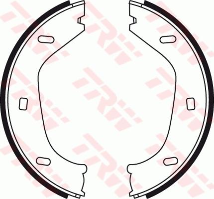 TRW GS8219 - Brake Shoe Set, parking brake autospares.lv