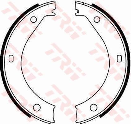 TRW GS8217 - Brake Shoe Set, parking brake autospares.lv