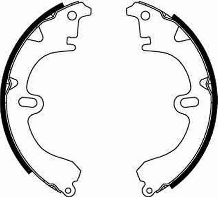 TRW GS8224 - Brake Shoe Set autospares.lv